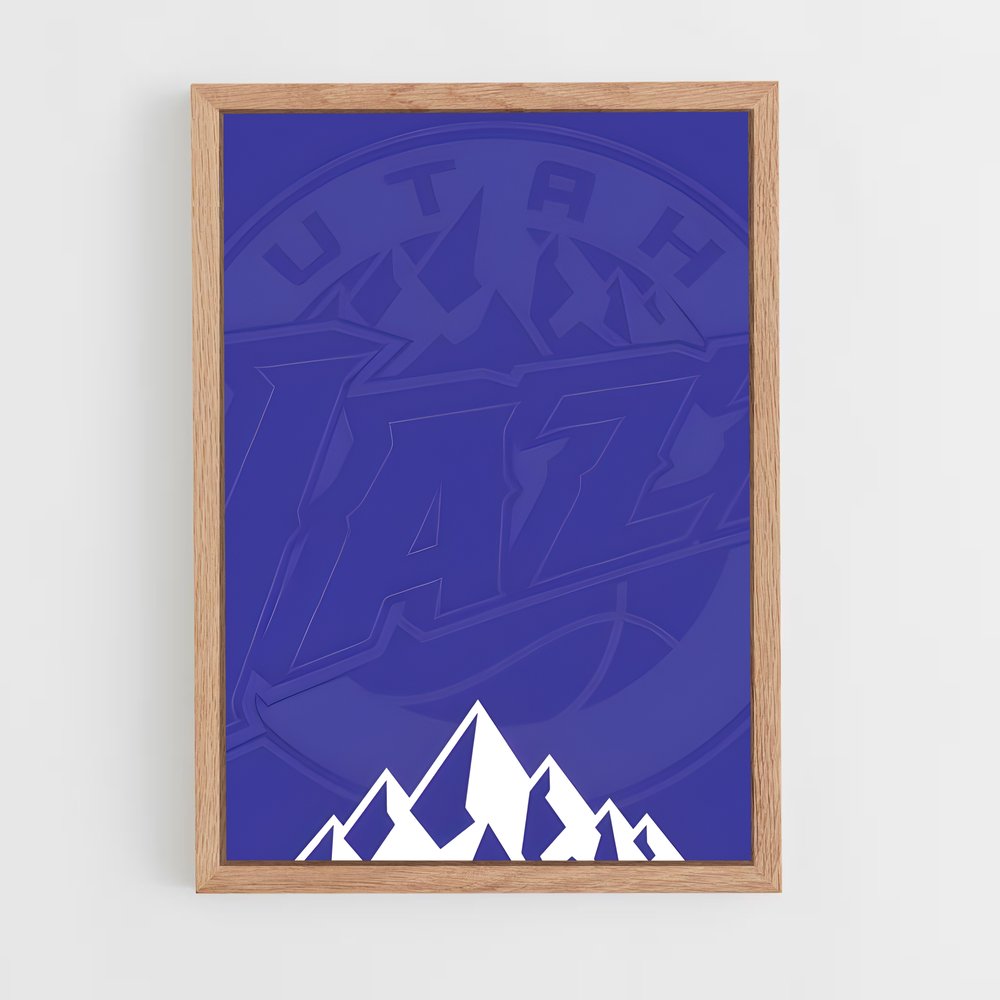 Poster Montagnes Jazz – affiche Basketball (vue 4)